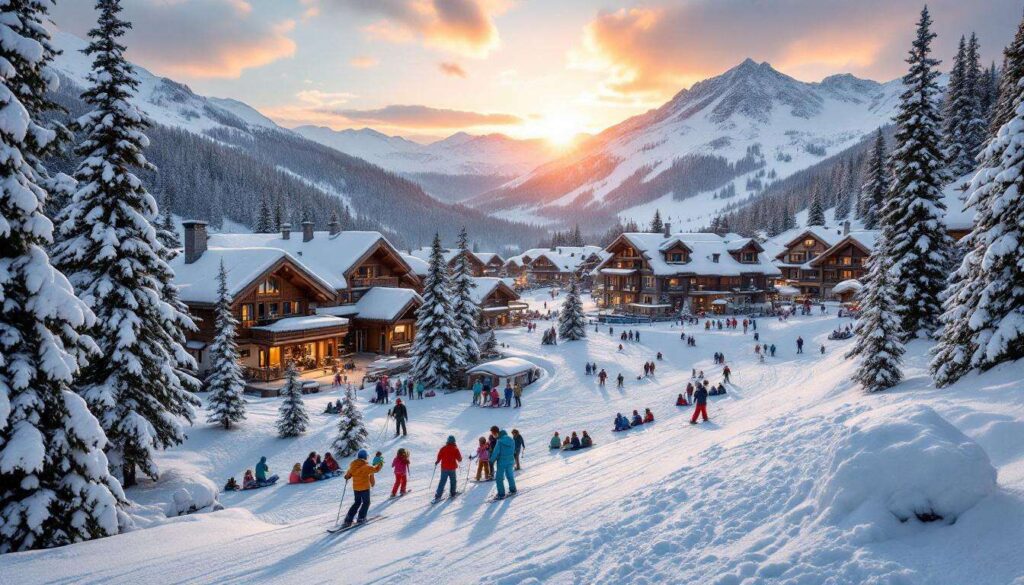 Ils se ruinent dans les stations de ski classiques mais cette station familiale est la plus accessible cette année