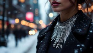Le collier à franges, le bijou qui transforme nos looks cet hiver