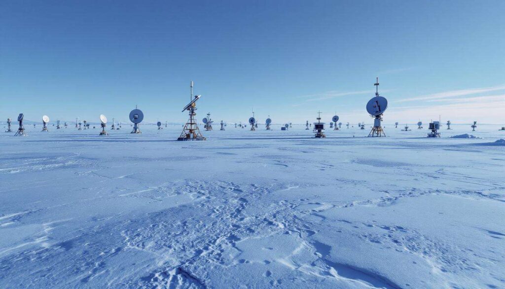 La menace des missiles intercontinentaux grandit, alors les antennes satellites ont envahi l’Arctique
