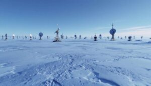 La menace des missiles intercontinentaux grandit, alors les antennes satellites ont envahi l&rsquo;Arctique