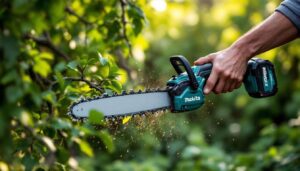 Coupez vos branches en un clin d’œil : la tronçonneuse élagueuse MAKITA sur batterie à prix canon chez Leroy Merlin