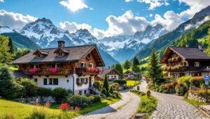 Niché dans les Alpes, ce village entre dans le cercle très fermé des plus beaux villages de Suisse et on comprend pourquoi