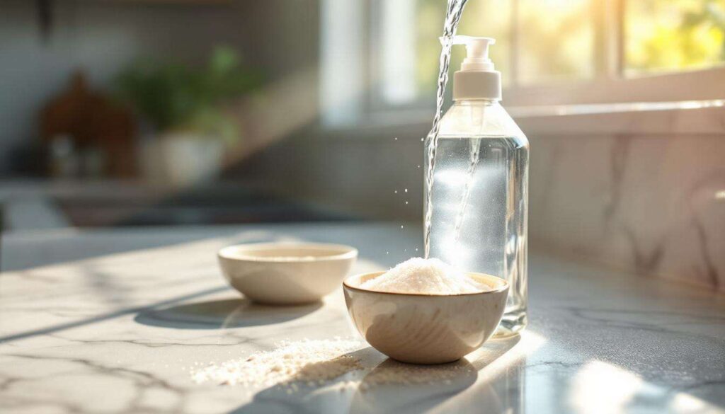 Ajoutez du sel dans votre liquide vaisselle pour régler votre plus grand problème de la cuisine