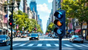 Voici à quoi sert le feu de signalisation bleu, installé aux États-Unis